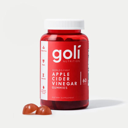 Goli Apple Cider Vinegar Gummy Vitamins - Vitamin B12, Gelatin-Free, Gluten-Free, Vegan & Non-Gmo