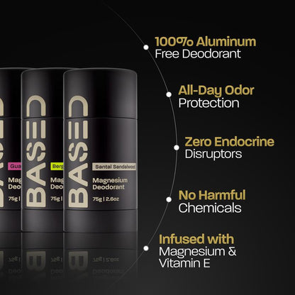 BASED High Performance Natural Deodorant | Aluminum Free