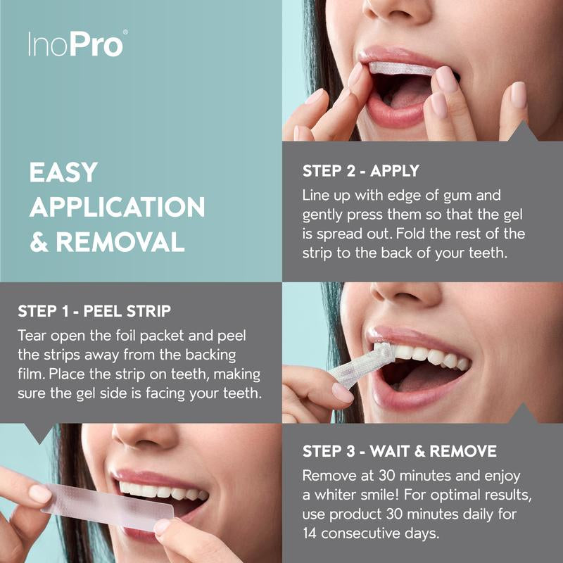 Inopro Natural Teeth Whitening Strips - Pack of 28