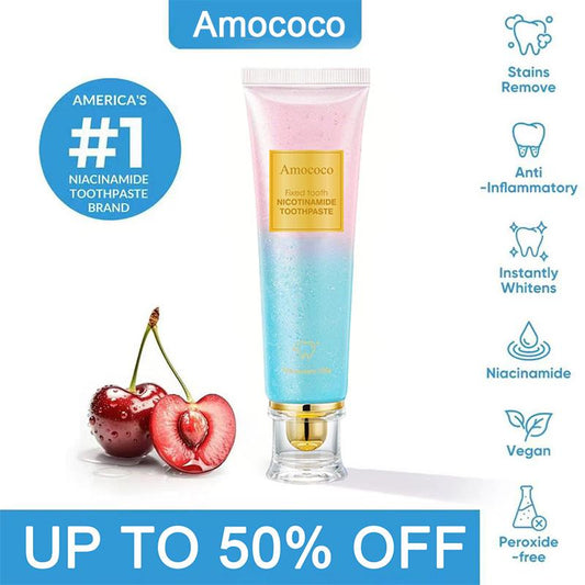 Amococo Probiotic Whitening Toothpaste | Free of Fluoride & Nicotinamide