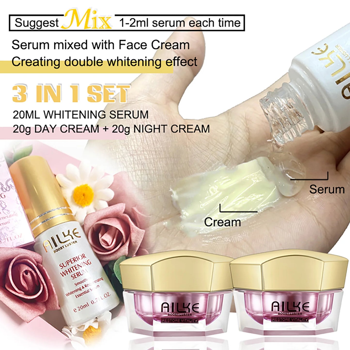 Face Cream with Hyaluronic Acid | Whitening + Anti-Aging