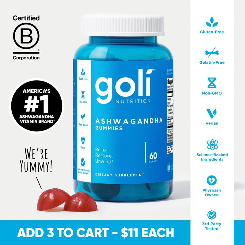 Goli Ashwagandha & Vitamin D Gummy